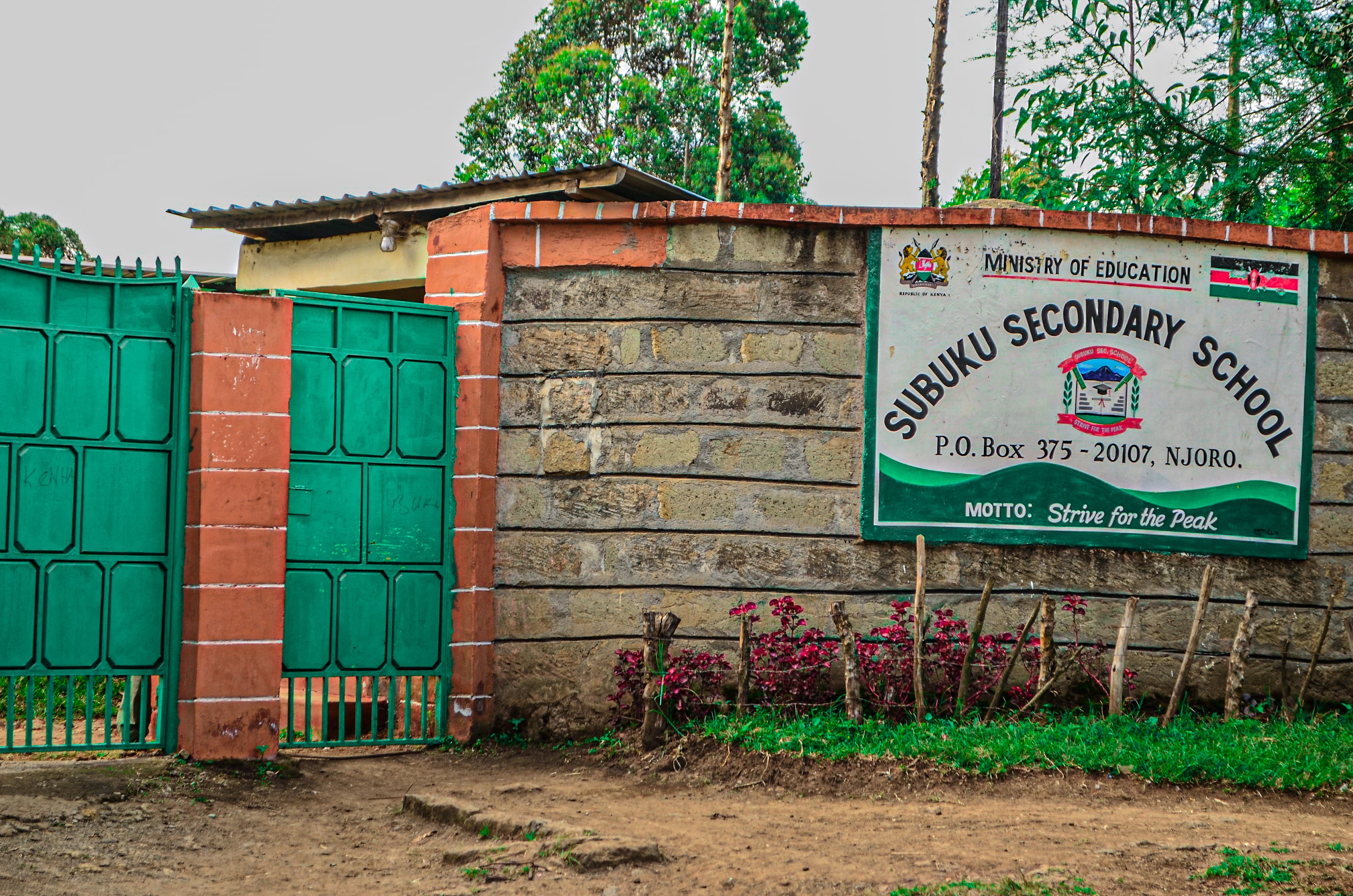 Students learning at Subuku Secondary School